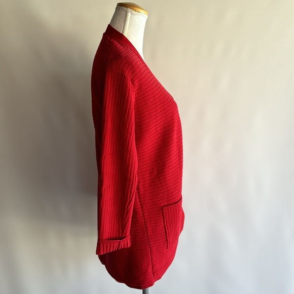 J. Jill Open Front Ribbed Cardigan - sz XS - Picture 2 of 6